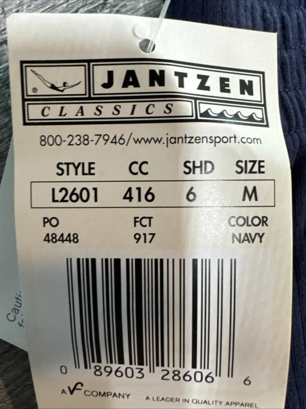 Vintage Jantzen Pants Womens Medium Blue Knit Elastic Waist Casual Pockets NEW